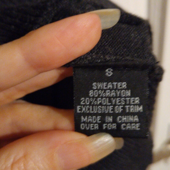 By & By peach and gray raglan sleeve bodycon sweater dress size small - Picture 4 of 5